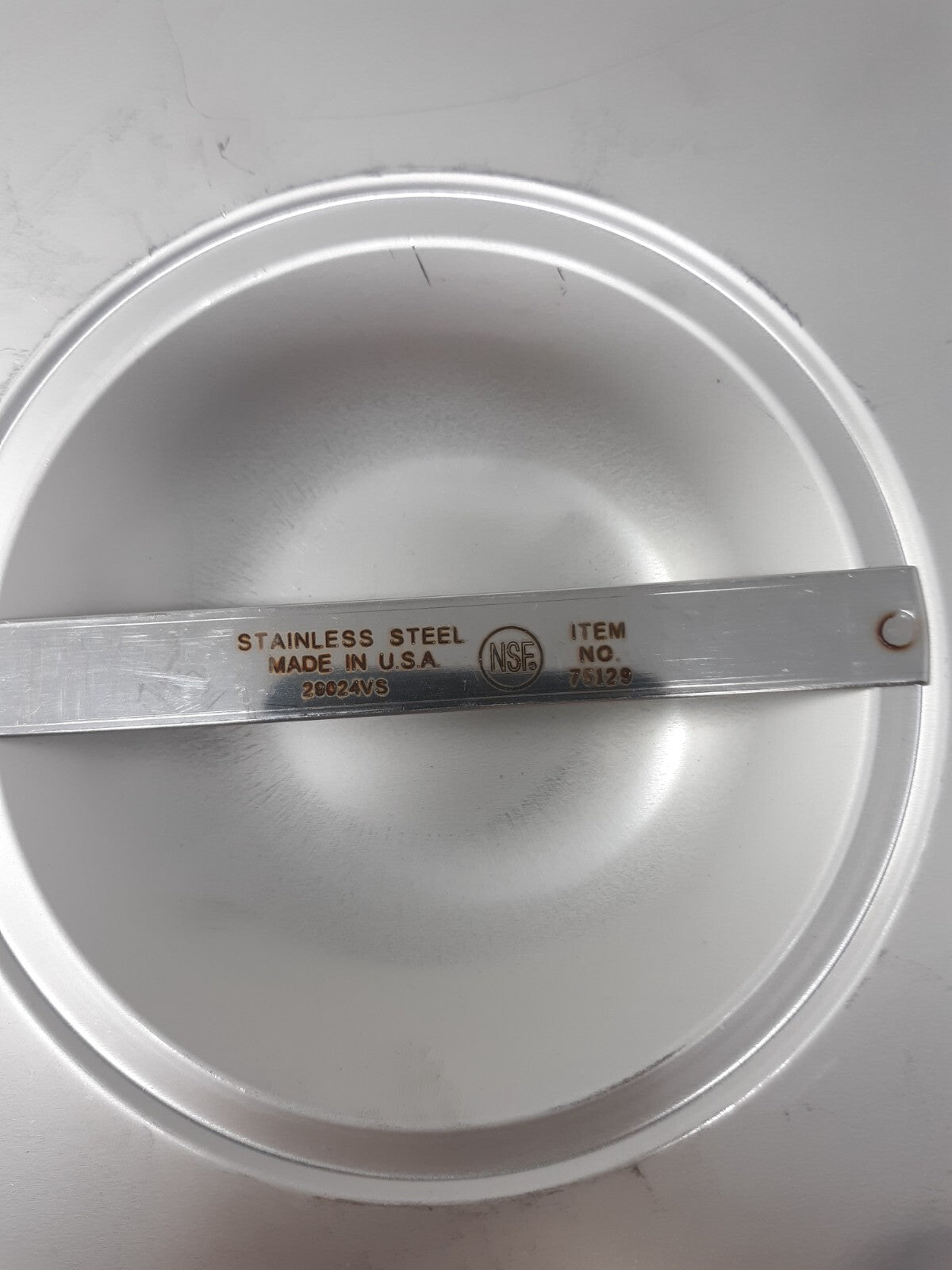 Vollrath 75129 Stainless Steel Solid Half Size Lid