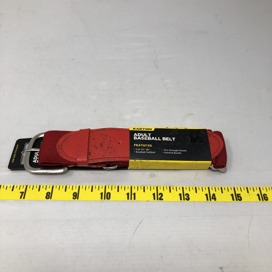 Easton Adult Baseball Belt 32”-46” Red