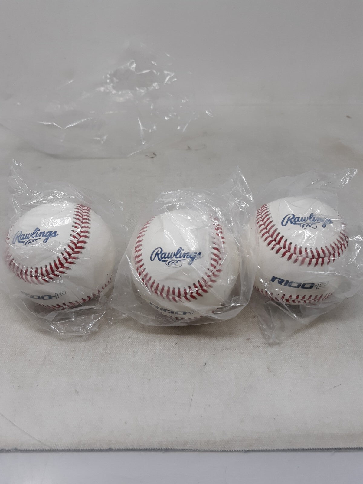 Set of 3 R100-P Practice Baseballs Collegiate High School Youth