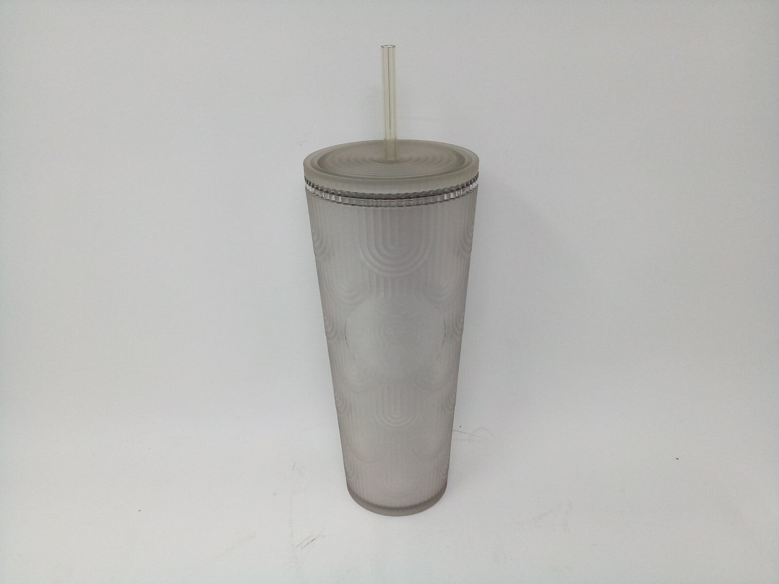 Starbucks 2024 Summer Gray Siren Scales Soft Touch Tumbler Venti 24 oz Cup
