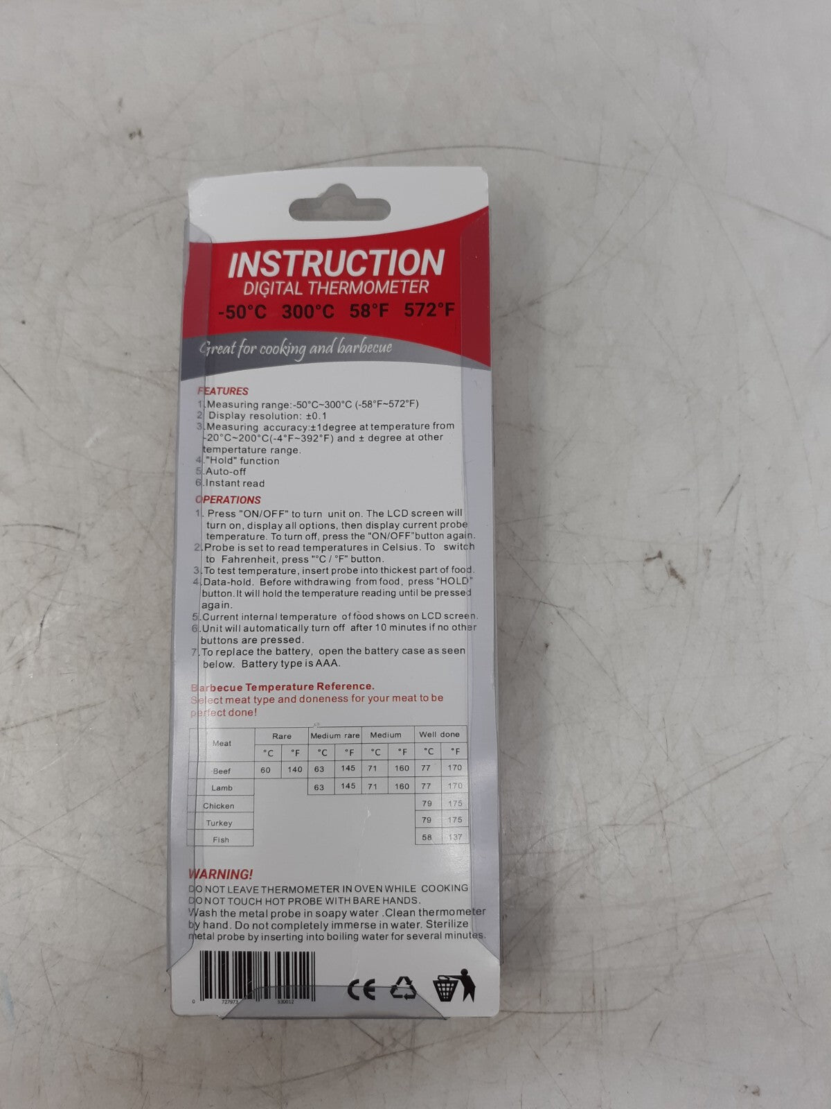 Kwisto Digital Food/Pro Thermometer, Cooking Made Easy