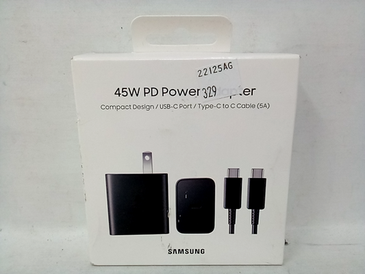 Samsung 45W Power Adapter with Cable in Black(EP-T4510XBEGUS) EP-T4510 , Compact