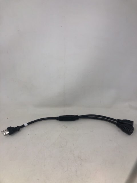 Cables to Go 1-to-2 Power Cord Splitter - Black - 14