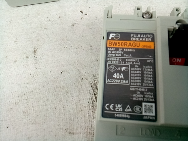 Fuji electric FA components and system BW50RAGU 40A AC500V Auto Breaker circuit 