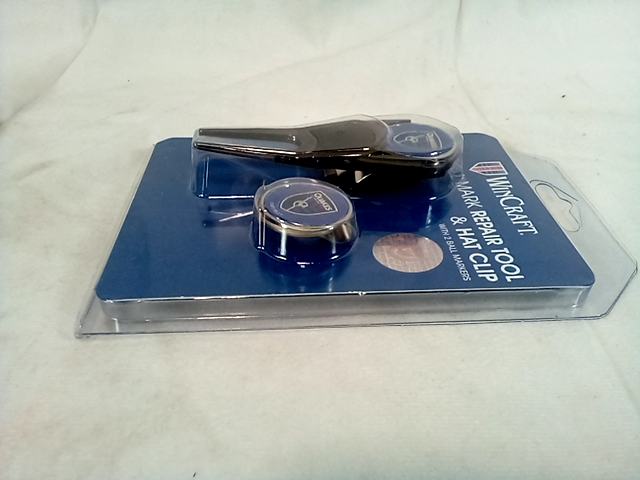WinCraft 2791676 Golf Ball Mark Repair Tool and Hat Clip with 2 Ball Markers