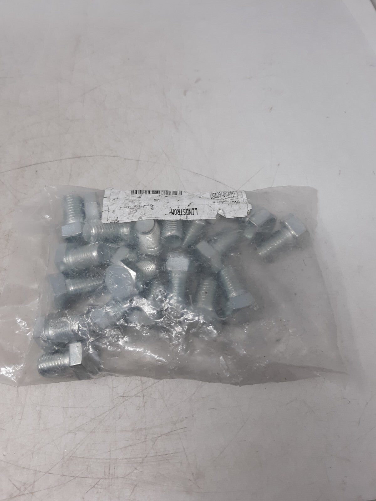 M16 x 25mm Hex Bolts Class 10.9 Zinc Plated - Pack of 25