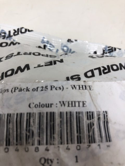 Net World Sports Quick Clips SC16527- White (25pcs)