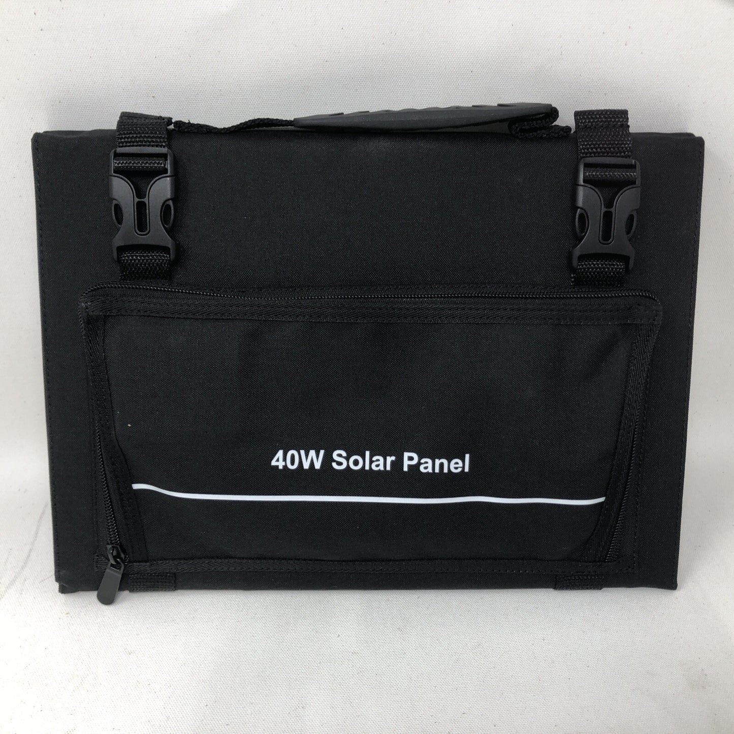 40W Foldable Portable Solar Panel with USB QC 3.0, 15V DC Output