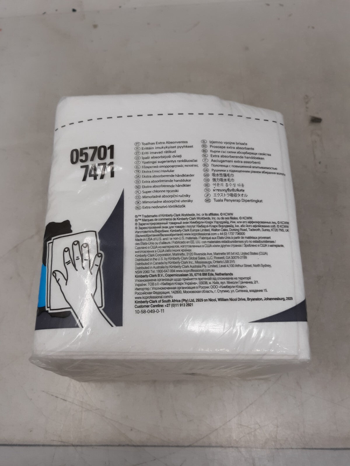 Kimberly-Clark 05701CT Cleaning Wipes - White