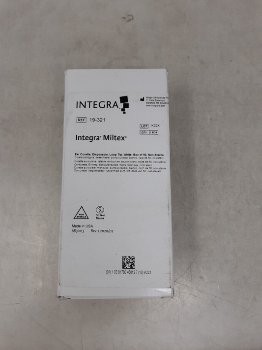 Integra Miltex 19-321 DISPOSABLE EAR CURETTE RING TIP (box of 50)