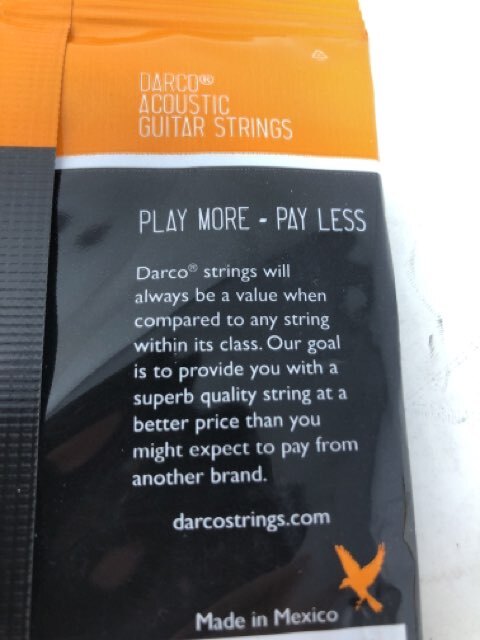 Darco Acoustic Strings  92/8  6 String  Ex. Light