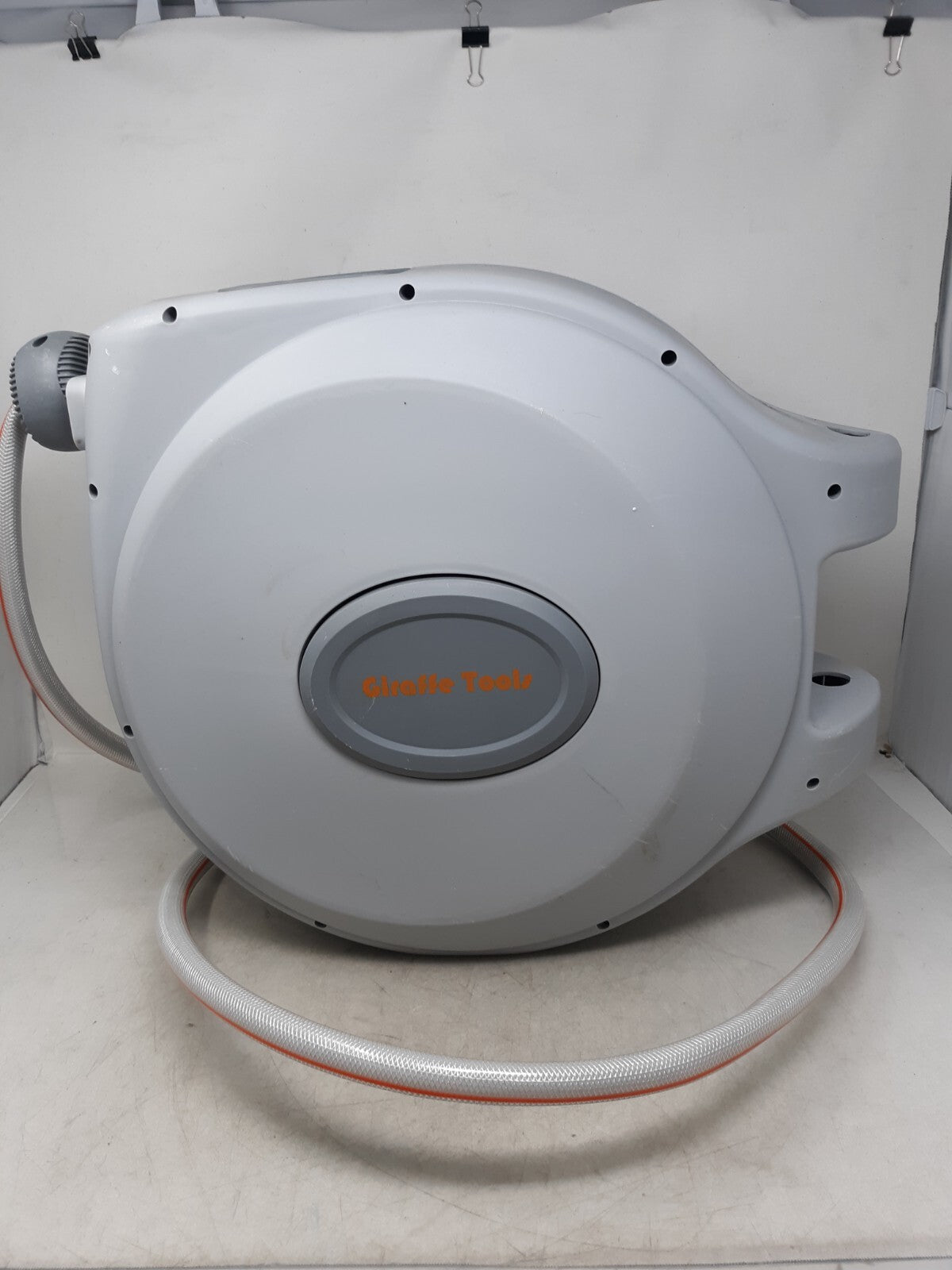 Giraffe Tools Retractable Water Hose Reel Wall Mounted Hose Reel 5/8-IN 65-FT