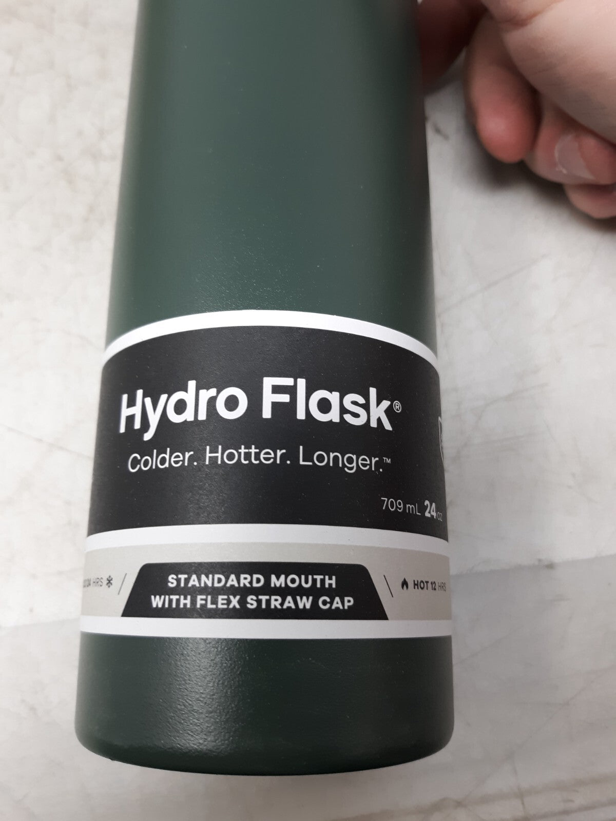 Hydro Flask 24 oz Standard Mouth Bottle with Flex Straw Cap - FIR