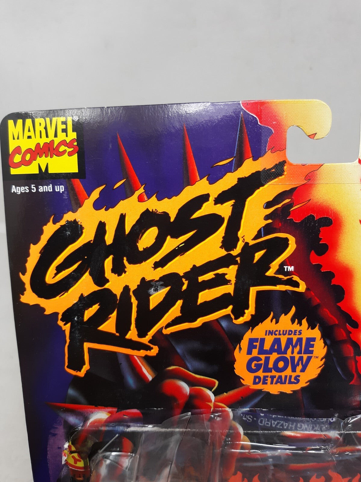 Marvel Entertainment Ghost Rider Skinner Action Figure 1995 Toy Biz Glow In Dark