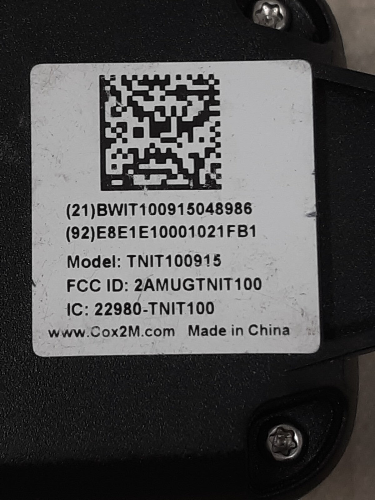 COX 2M C2M Sensors Gen 2 TNIT100915 Asset Tracker