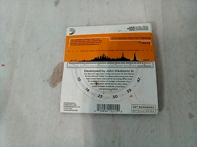 D Addario EJ10 Bronze Acoustic Guitar Strings  Extra Light  10-47 , 80/20 Bronze