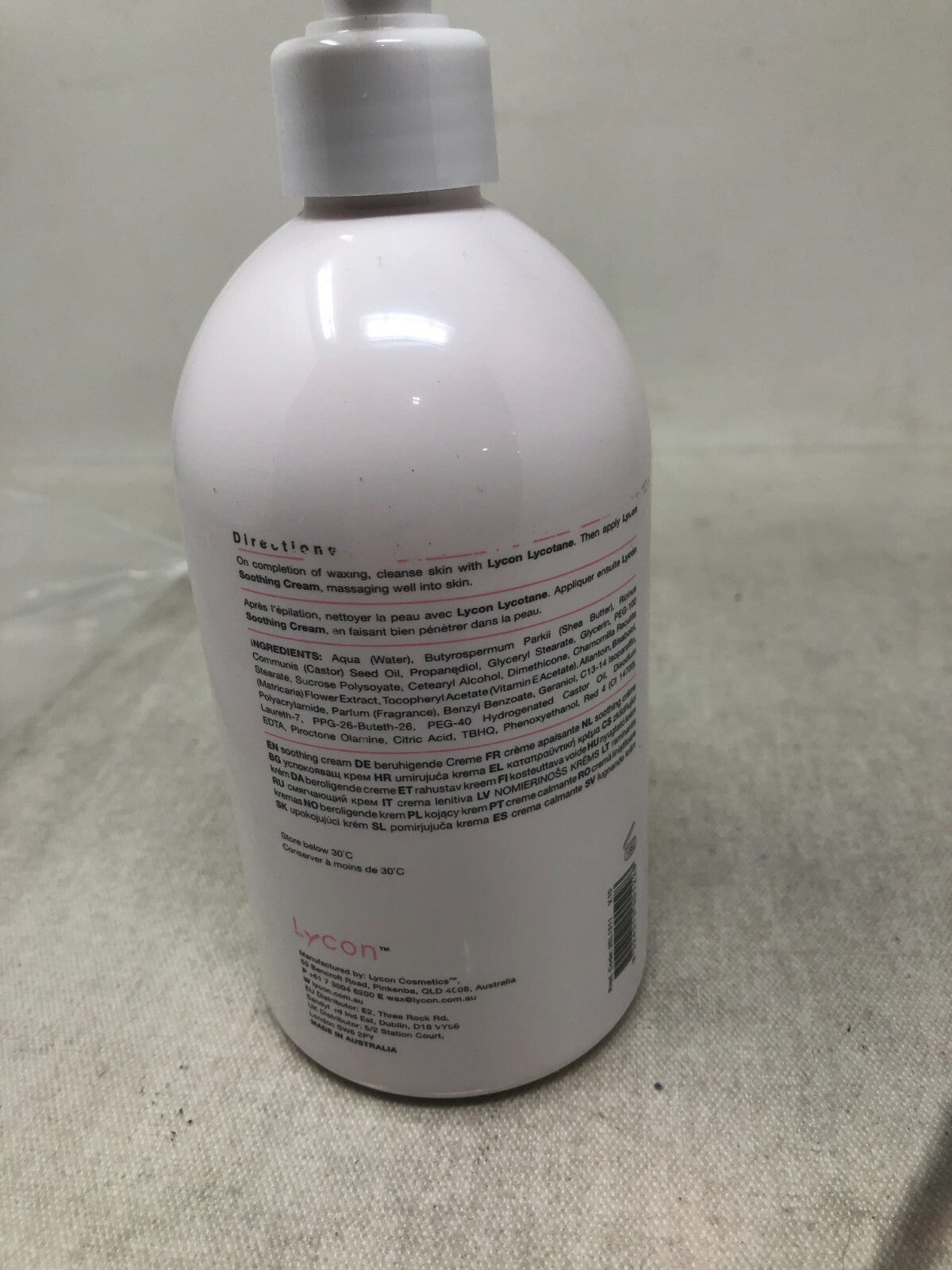 Lycon Post Wax Soothing Cream 500ml