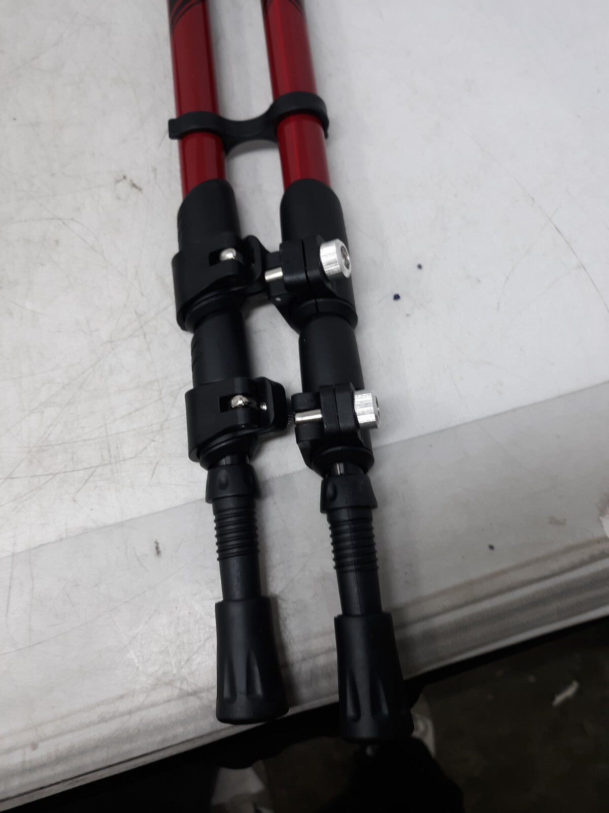 Adjustable Hiking Trekking Poles w/ Cork Handles & Accessories (Pair)