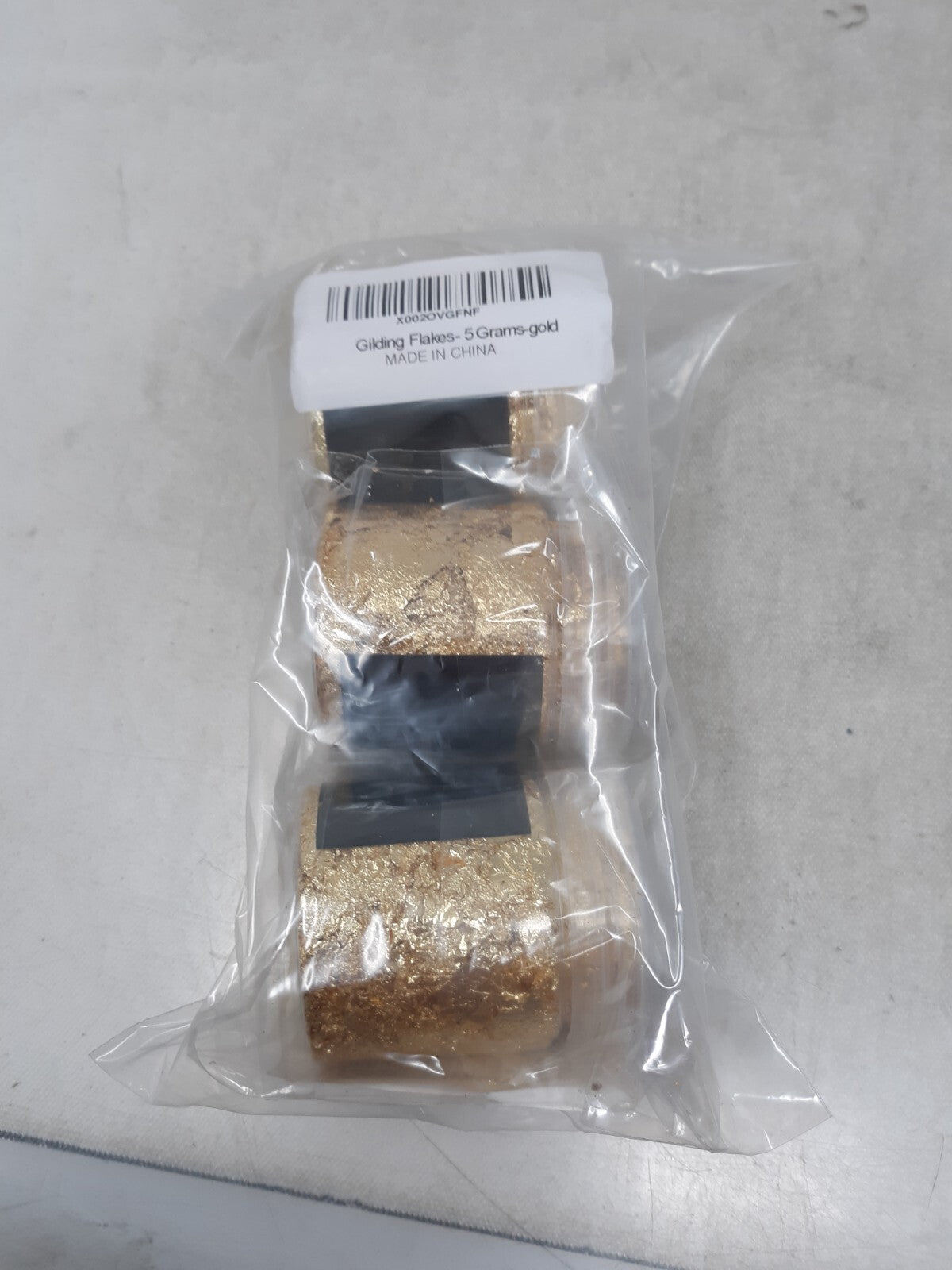 Metallic Foil Schabin Gilding Imitation Gold Leaf Flakes, Resin, 5g - 3pk