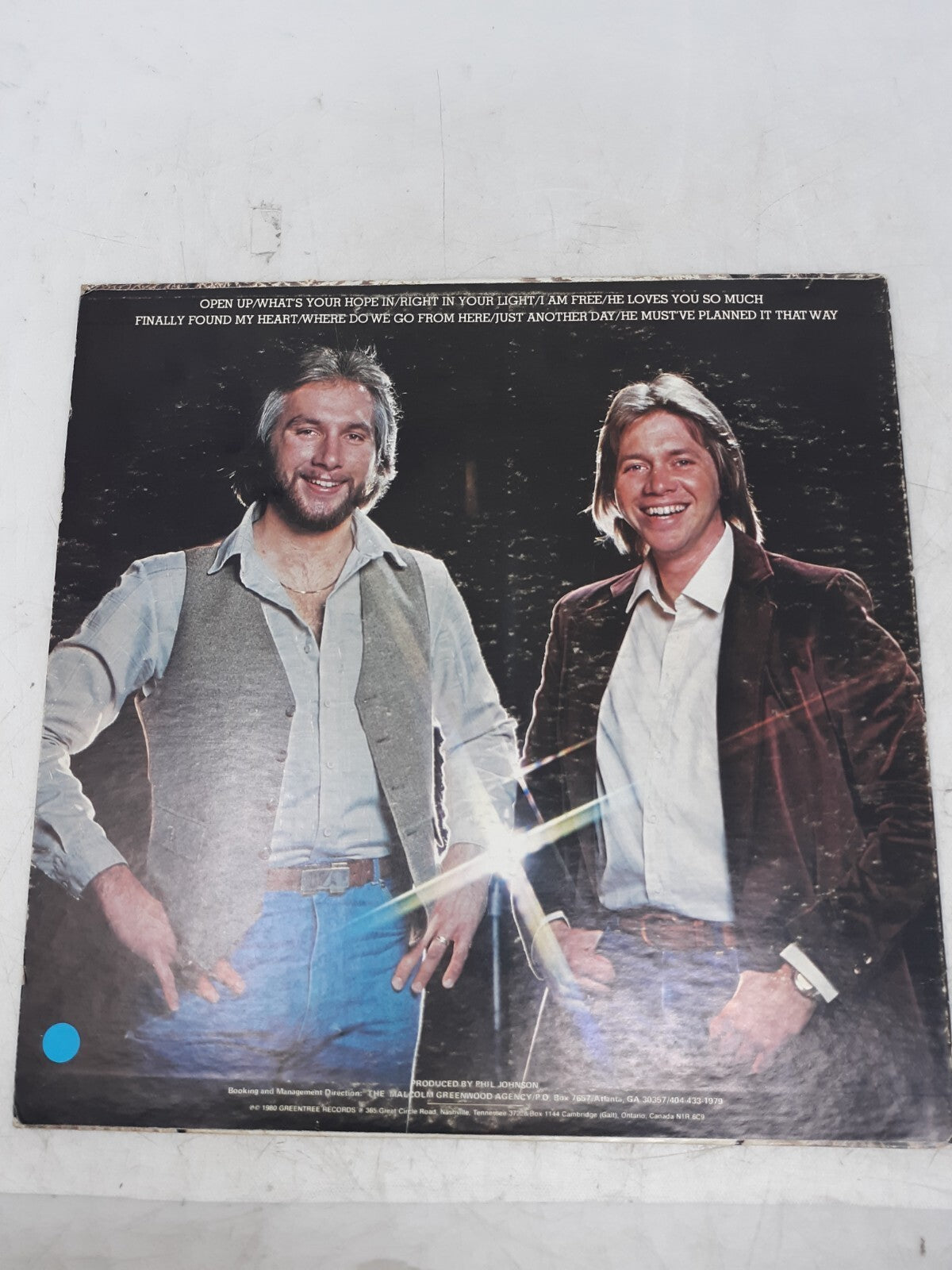 Wall Brothers – In Your Light Vinyl LP 1980 Greentree Records R-3573