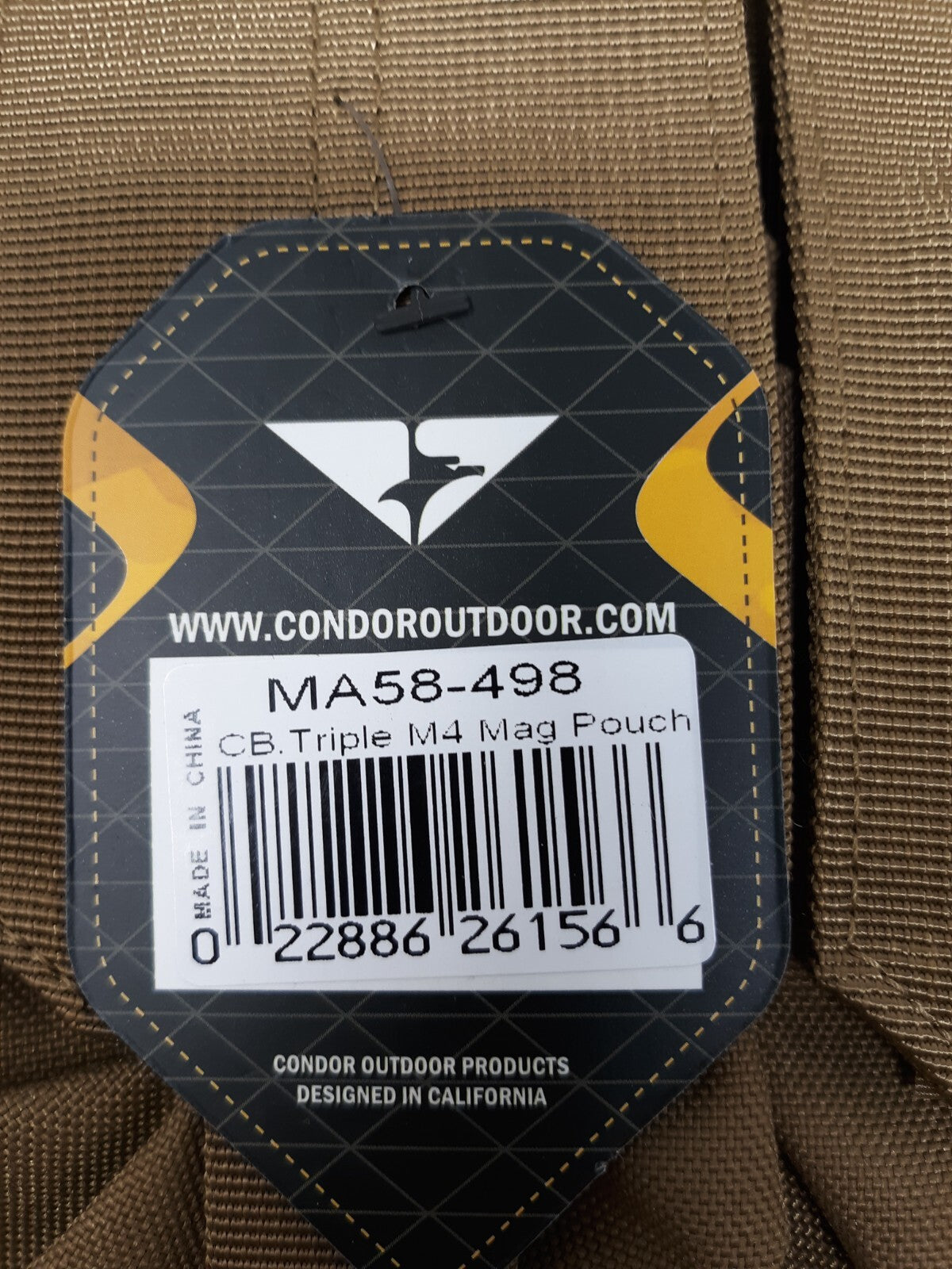 Condor MA58 Tactical MOLLE Triple Stacker Closed Top Flap Rifle Magazine Pouch