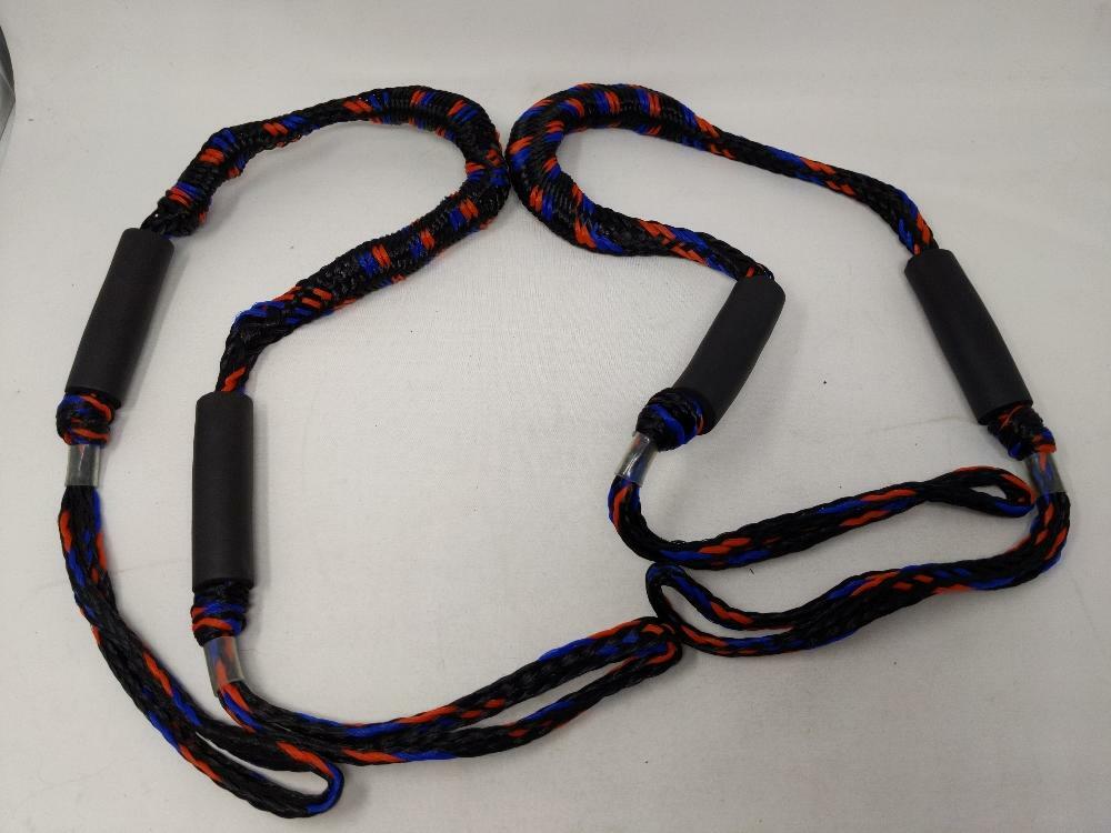 Heavy-Duty Bungee Dock Line Tie Down Rope 2 Pack Watercraft Tether & Anchor Cord