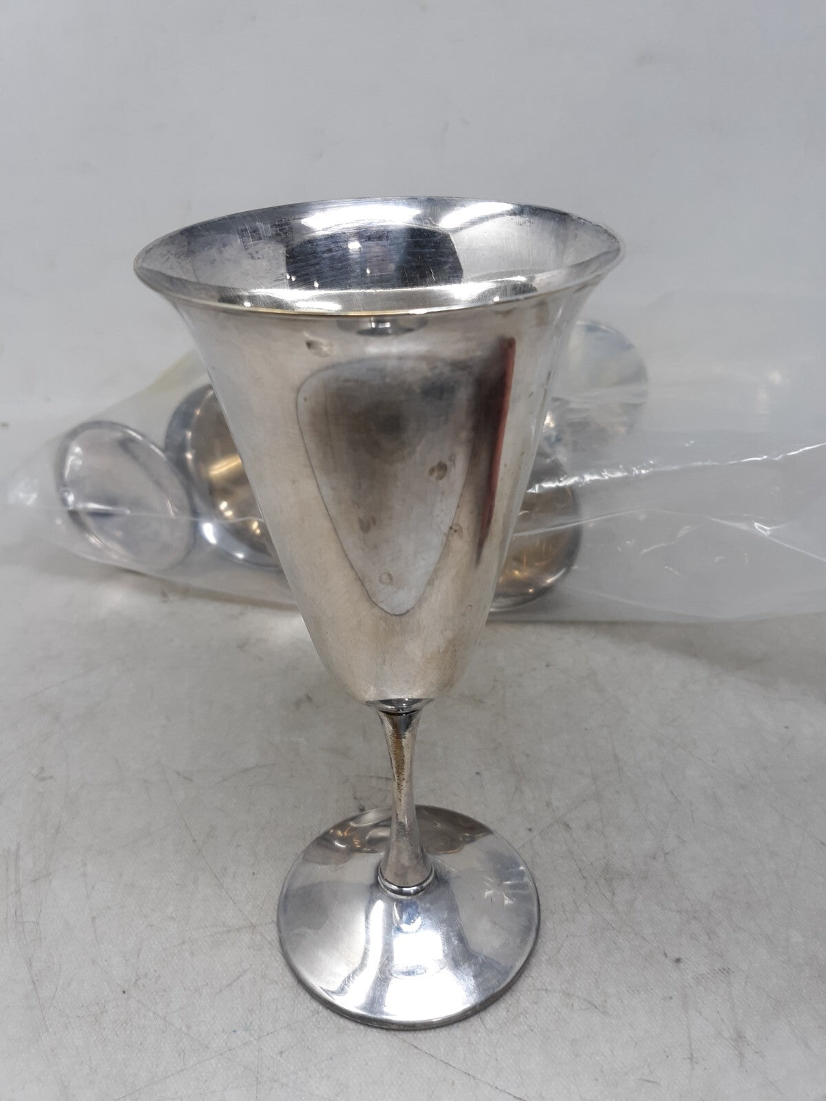 5 Silver Plate Goblets FB Rogers Made in Spain
