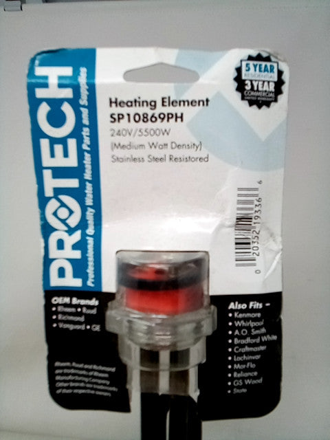 Rheem SP10869PH Screw-in 240-volt by 5500-watt Element  Premium Resistored Stain