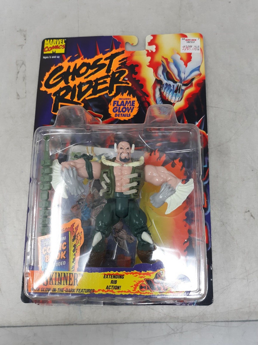 Marvel Entertainment Ghost Rider Skinner Action Figure 1995 Toy Biz Glow In Dark