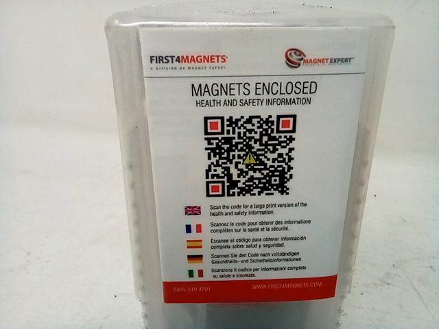Magnet Expert, FR502510F-10, 50mm O.D. x 25mm I.D. x 10mm Thick Magnets, QTY 10