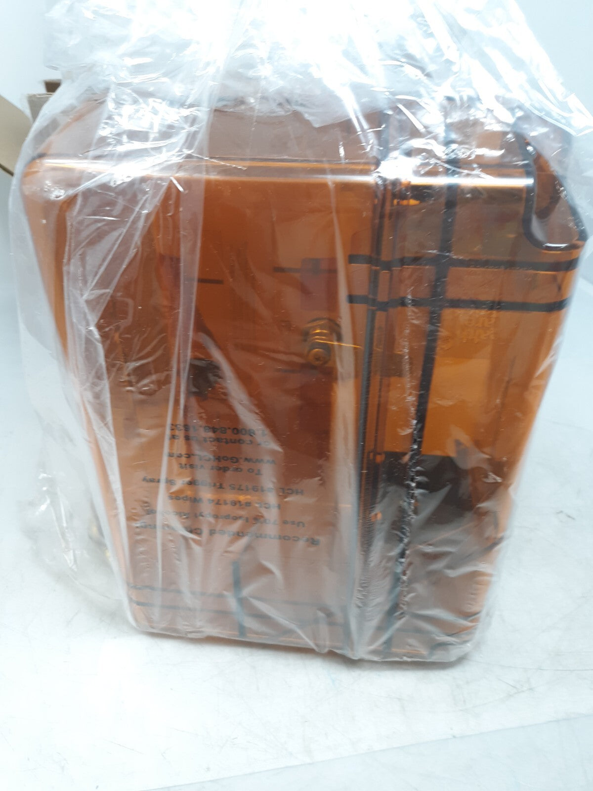 Health Care Logistics Amber IV Lock-to-Pole Box with Key Lock 19169