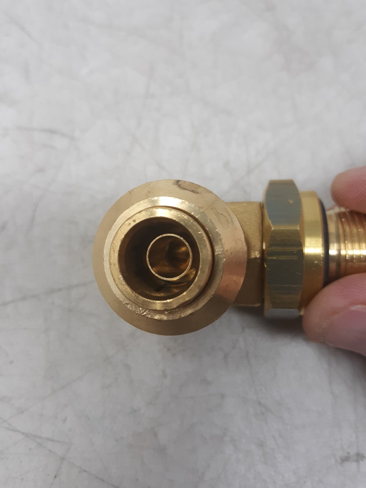 3/4" Brass 90° Elbow Hydraulic Fitting Male to Female Connector with O-Ring Seal