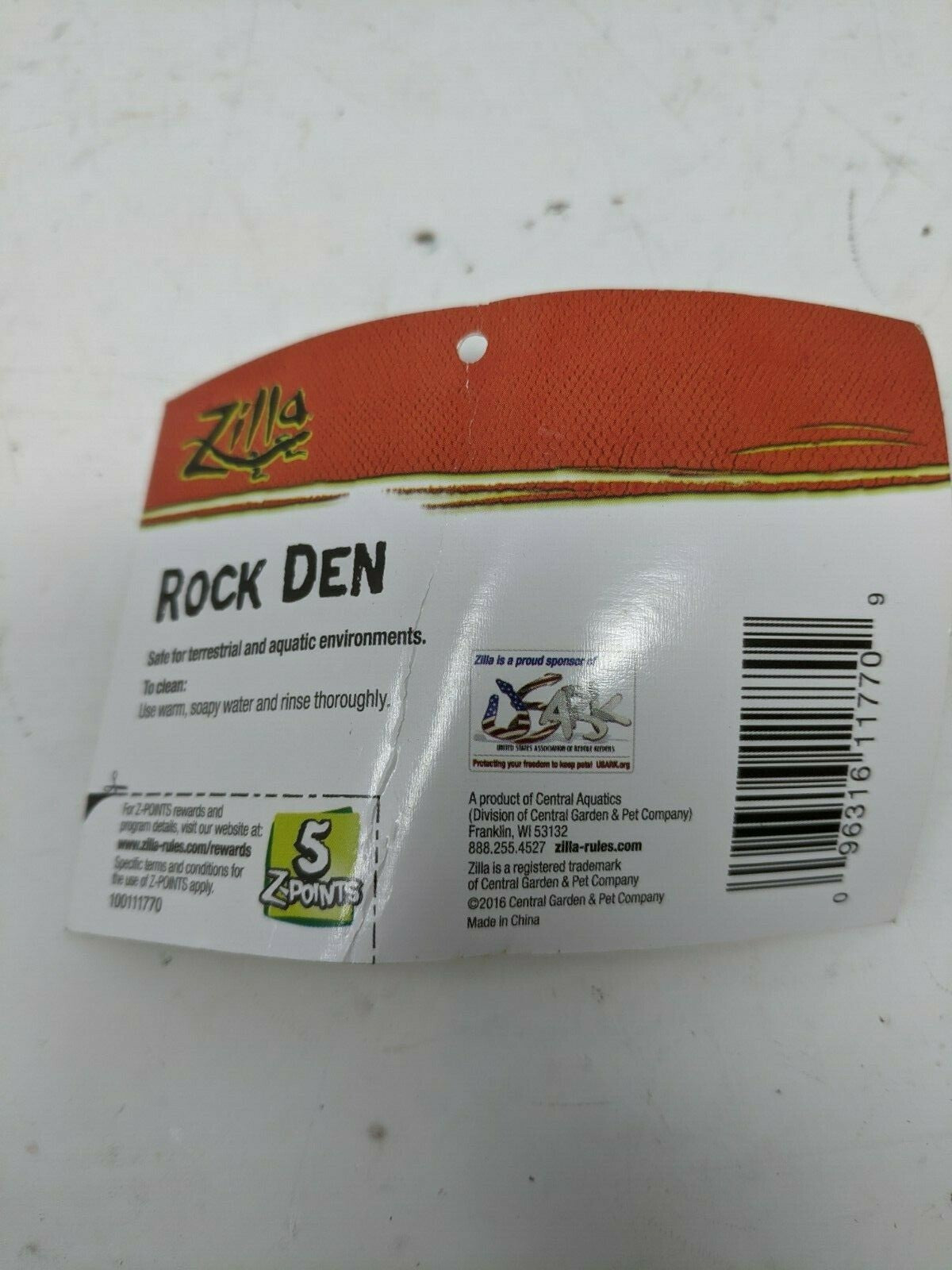 ZILLA SMALL ROCK DEN FOR AQUARIUM PETS