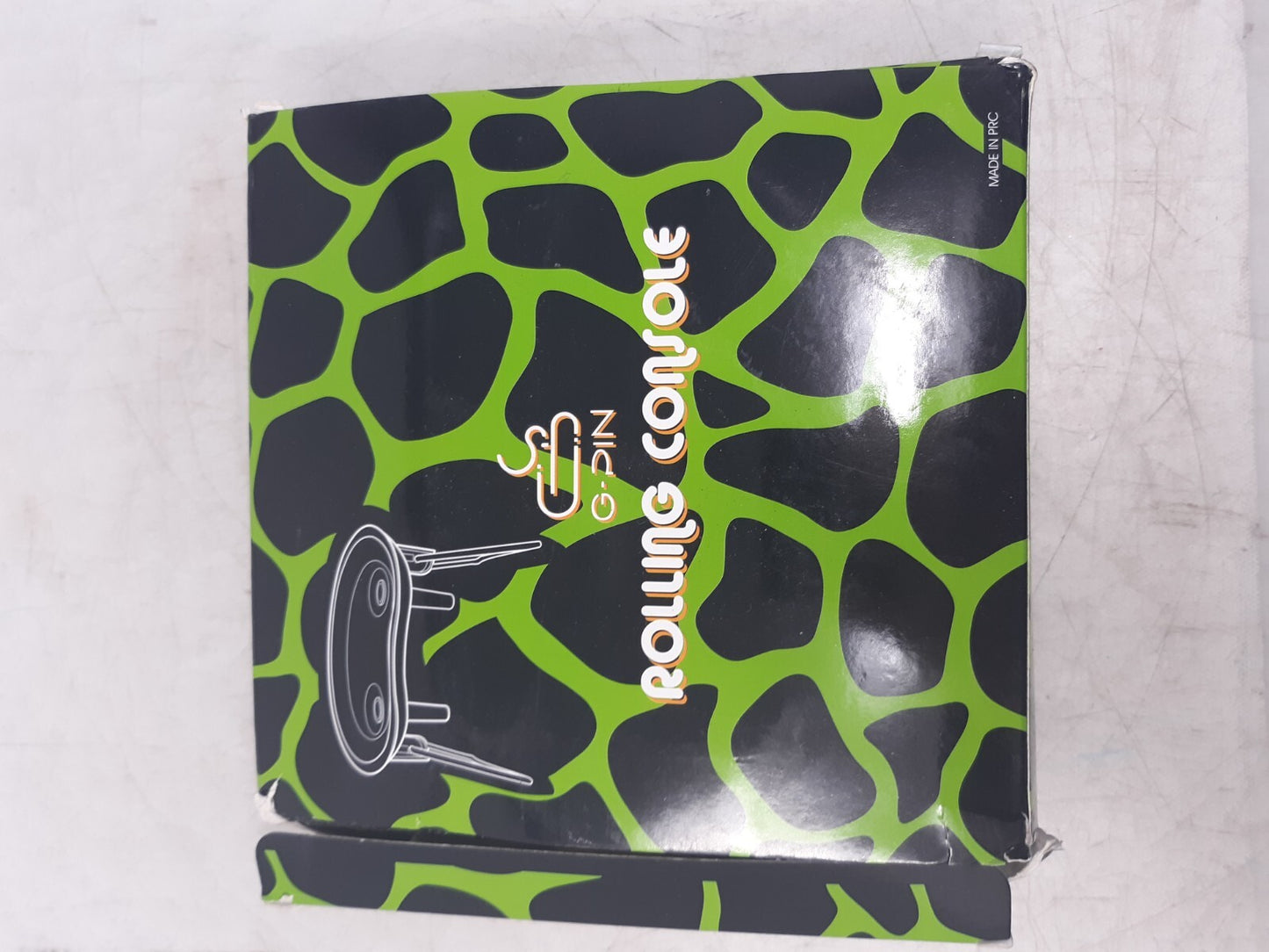 G-Pin Rolling Console Tray with Accessories - Unique Skull Design