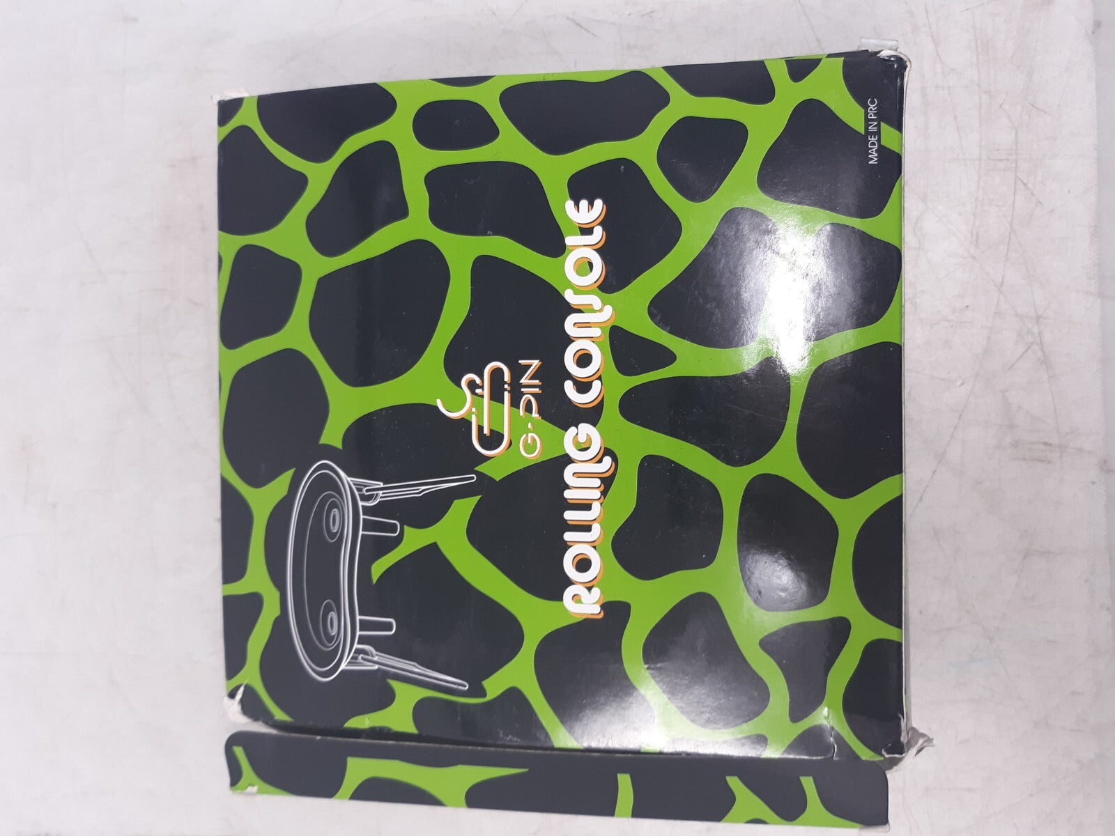 G-Pin Rolling Console Tray with Accessories - Unique Skull Design