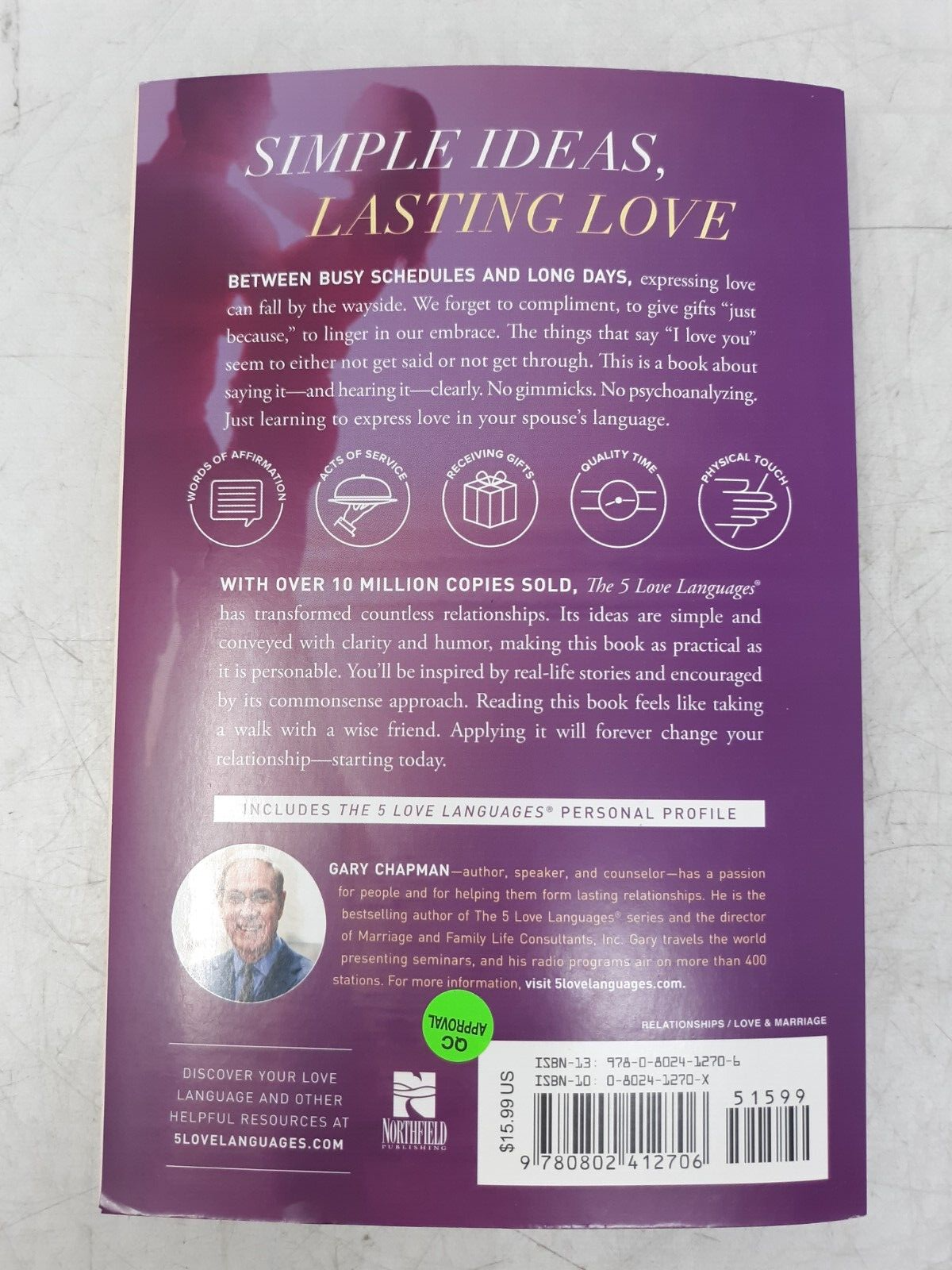 The 5 Love Languages: The Secret to Love That Lasts by Gary Chapman (Paperback)