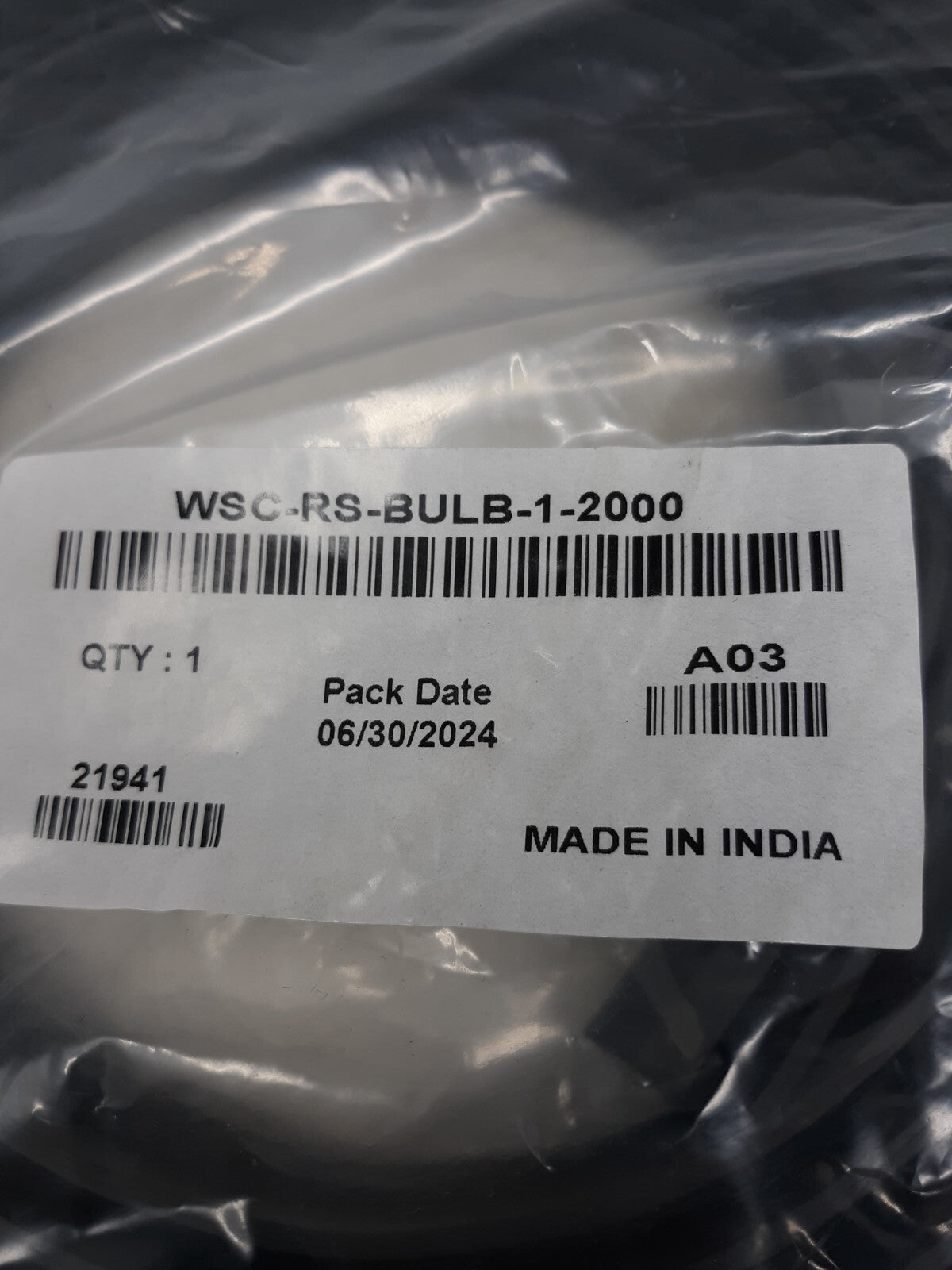 Trim Bulb Seal WSC-RS-BULB-1-2000
