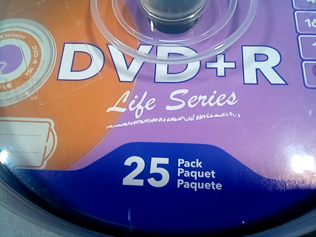 Verbatim DVD+R Spindle 98431 Life Series Pack - 25.0 Ea