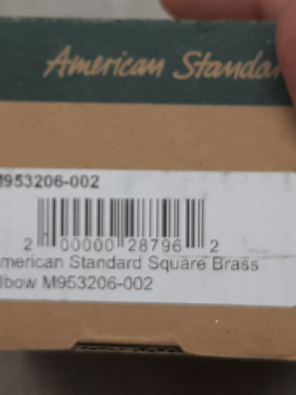 American Standard Chrome Square Brass Elbow M953206-002