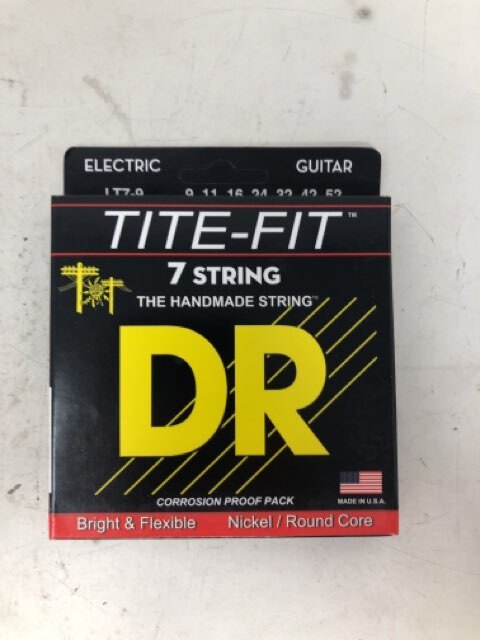 DR Strings Tite-Fit LT7-9 Lite 7-String Nickel Plated Electric Guitar Strings