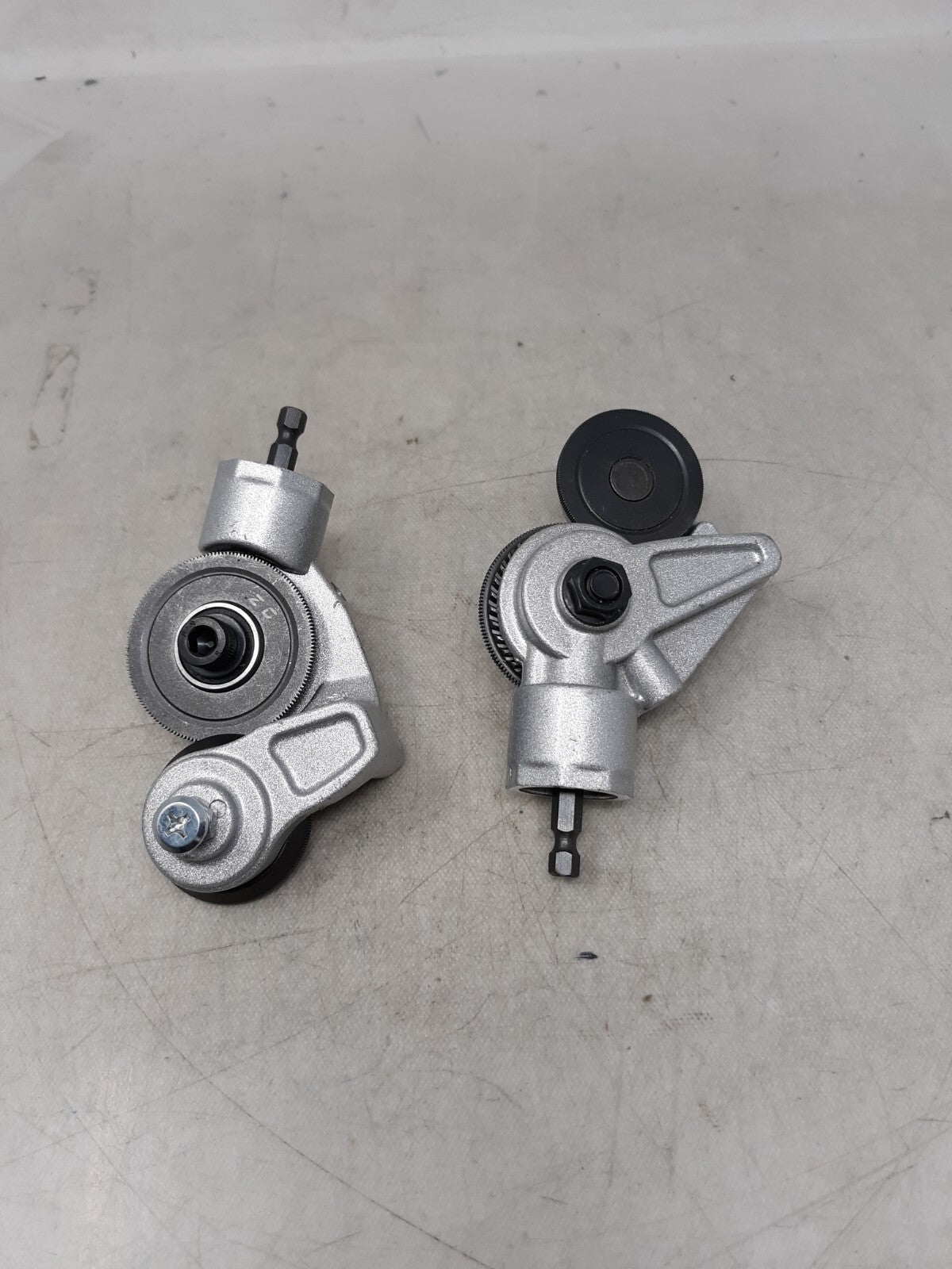 Lot of 2 Electric Drill Shear Plate Cutter Attachment Iron Tin Quick Cutting