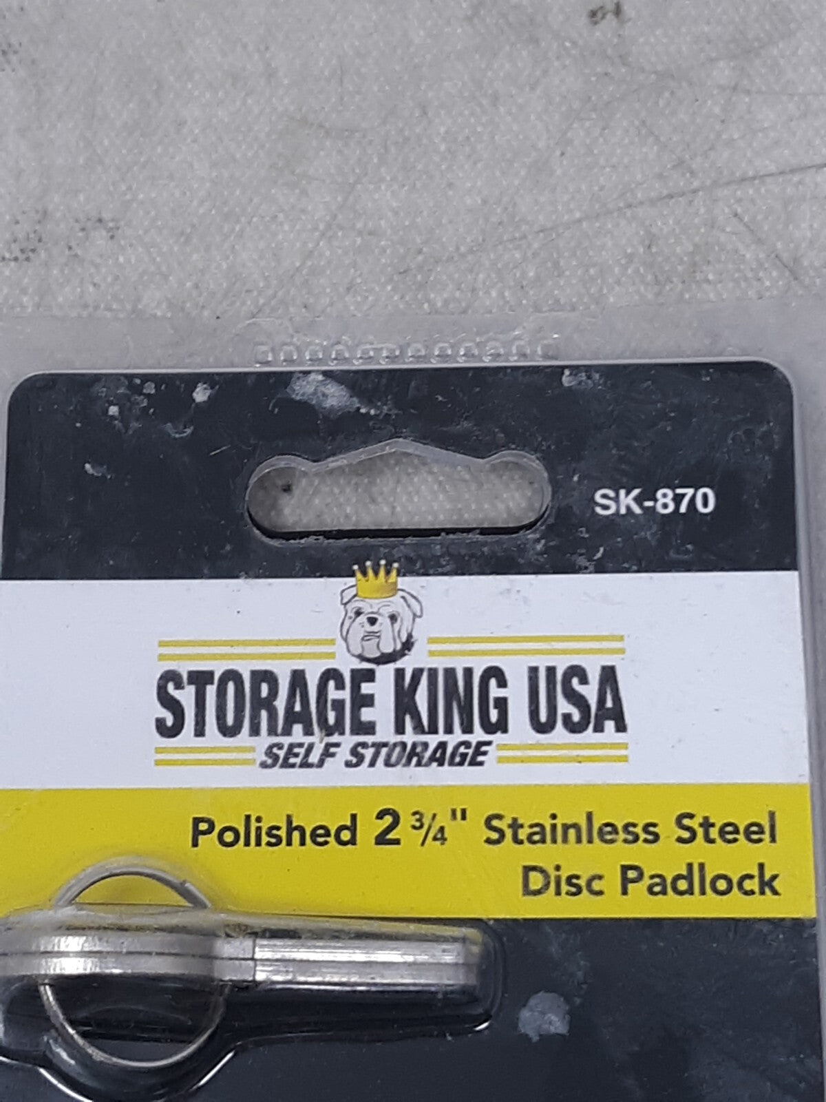 Polished 2 3/4" Stainless Steel Disc Padlock 70mm SK-870