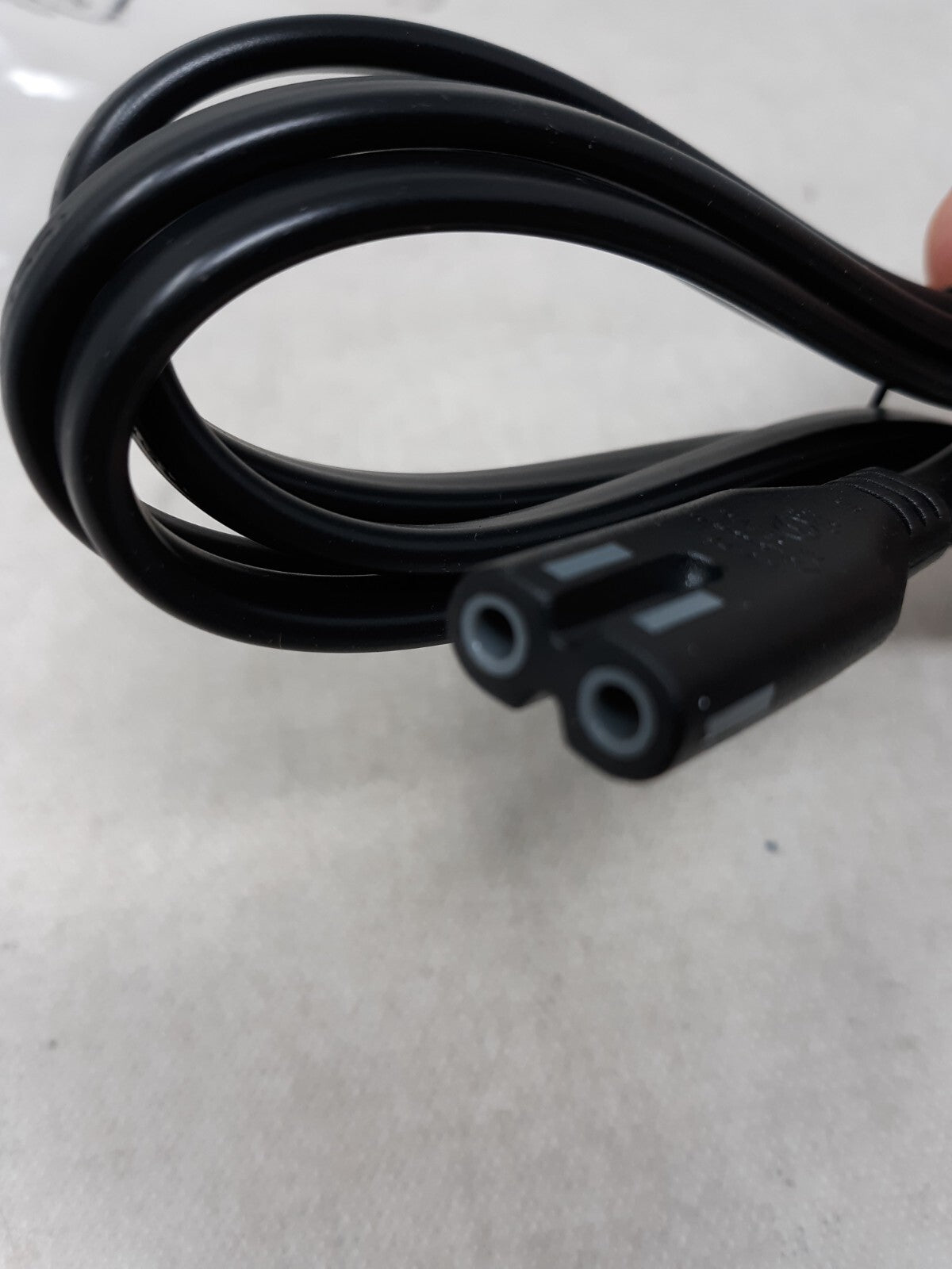 Tv Power Cord Replacement 6Ft Right Angled 2-Prong To L-Shaped Figure 8 C11 Po