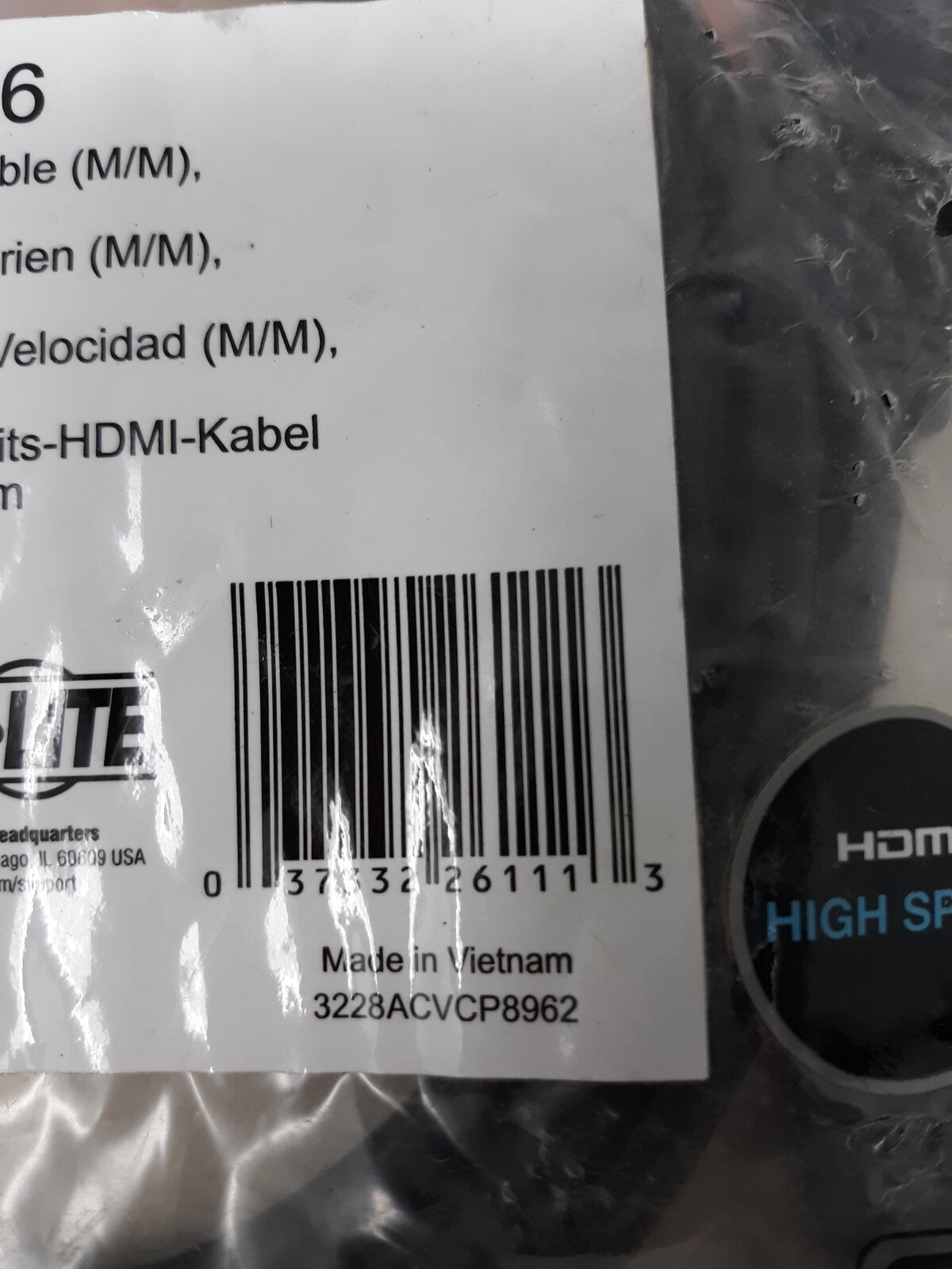 Tripp Lite 6' Foot High Speed HDMI Cable Ultra UHD P568-006 Digital Video Audio