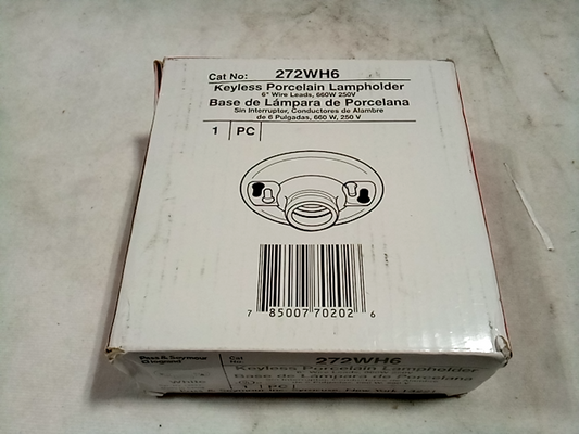 Pass & Seymour Ceiling Light AlmondMPHLDR KYLS 2 SCR TRM 6 L (272WH6) Keyless Po