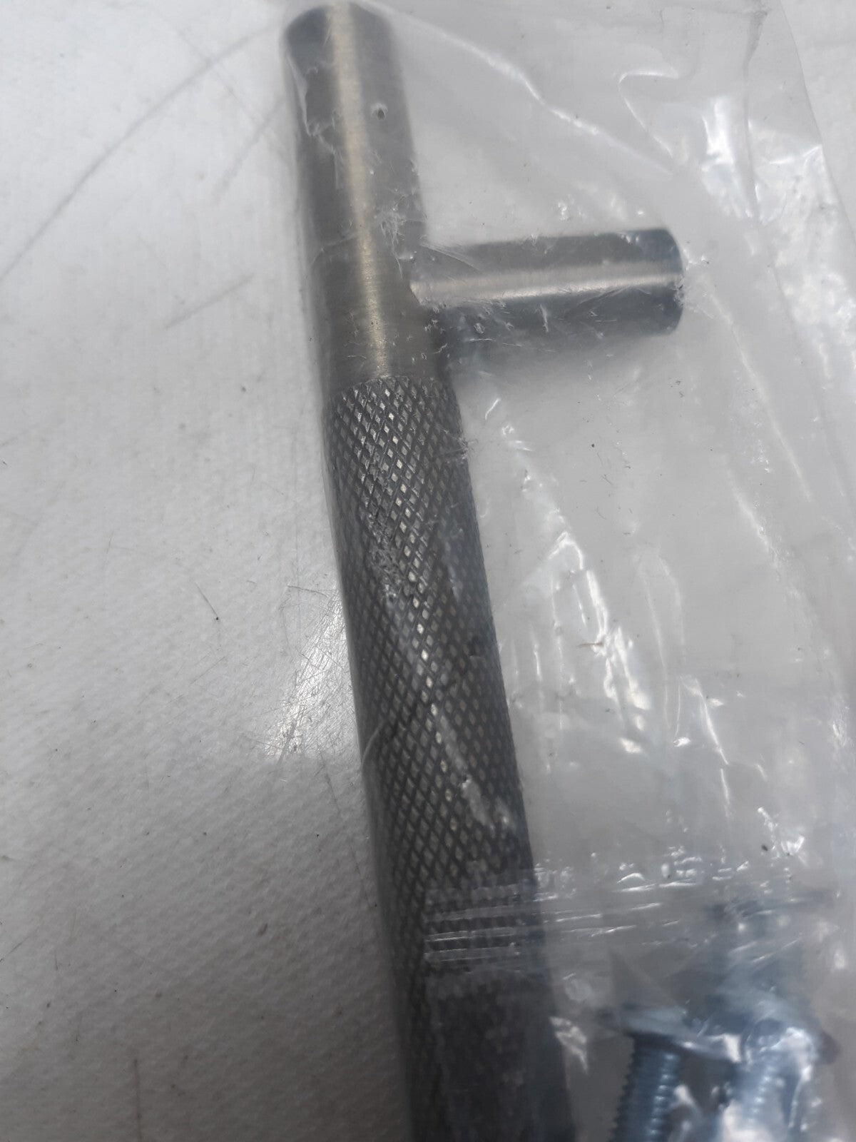 (5 Pack) 3-3/4 inch Knurled Bar Pull Stainless Steel