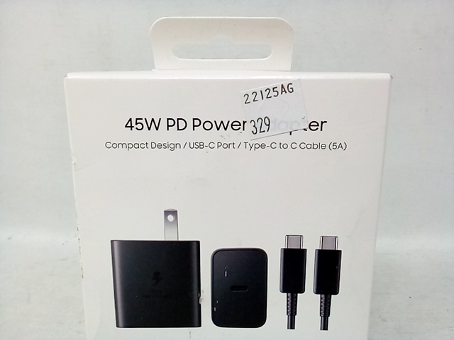 Samsung 45W Power Adapter with Cable in Black(EP-T4510XBEGUS) EP-T4510 , Compact