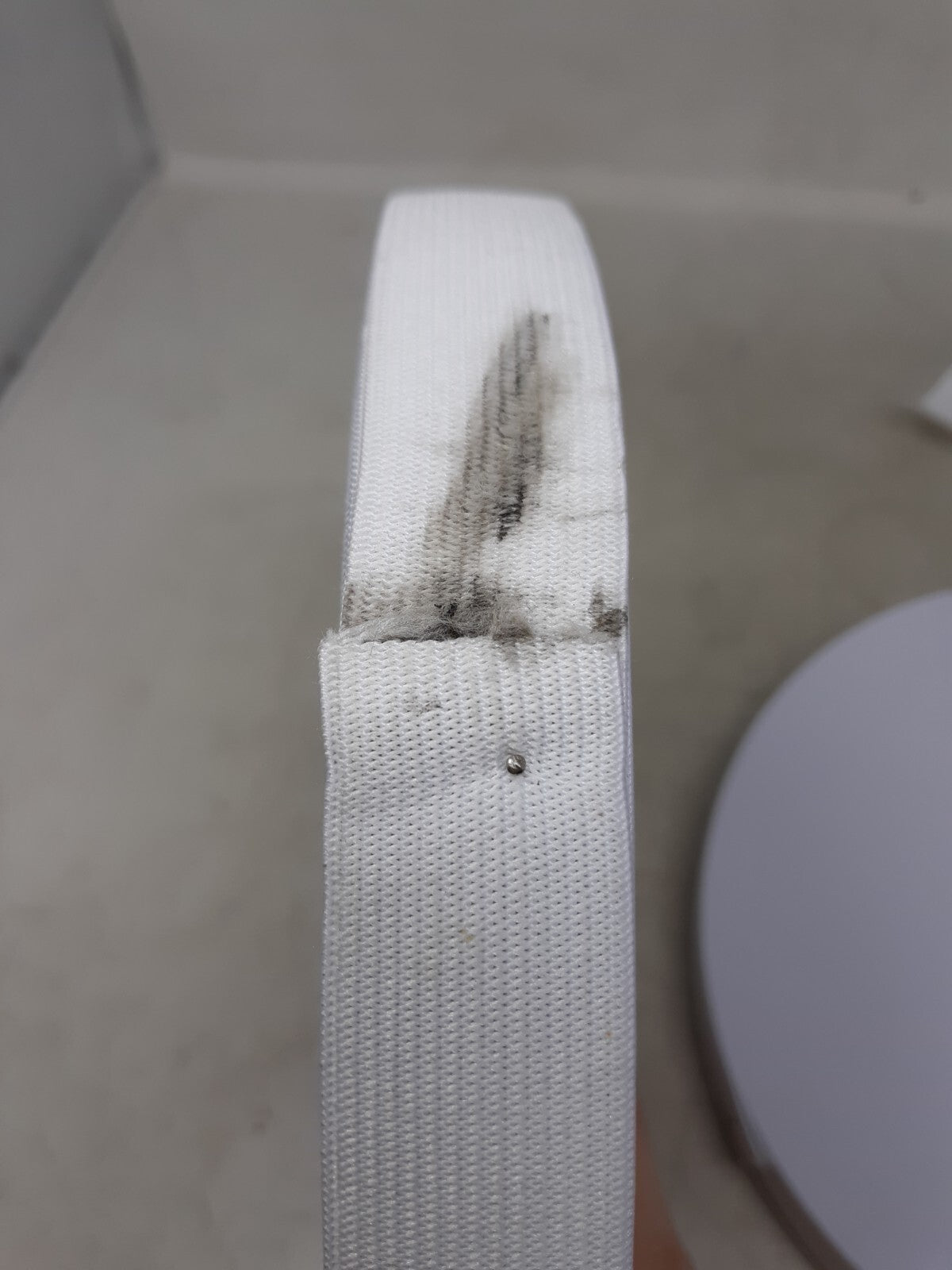 Lot of 2 12 Yards Flat Elastic Band Spool Elastic Cord White 1 inch