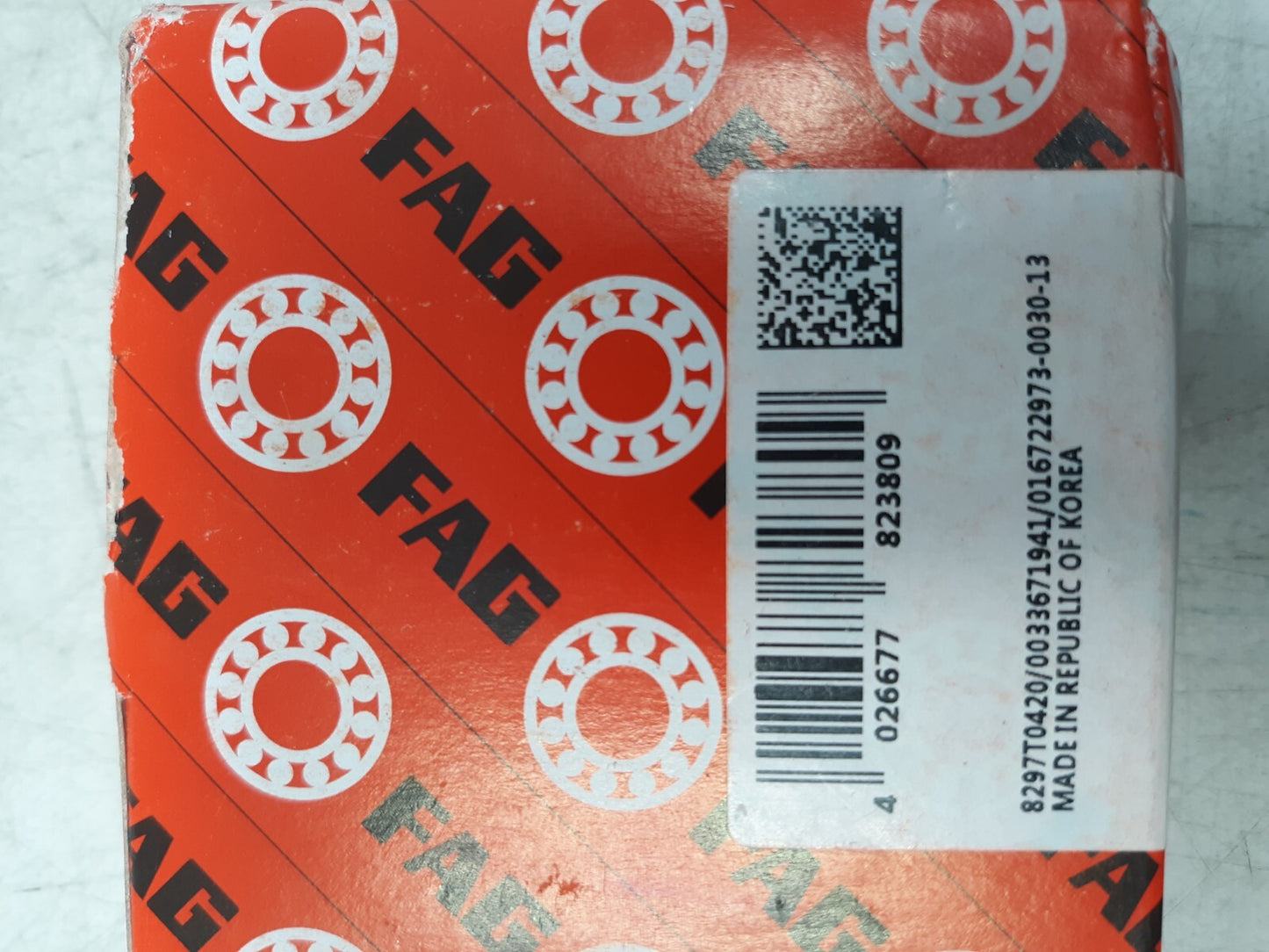 FAG 6305-2RSR-C3 Deep Groove Ball Bearing 25x62x17mm Rubber Sealed Korea