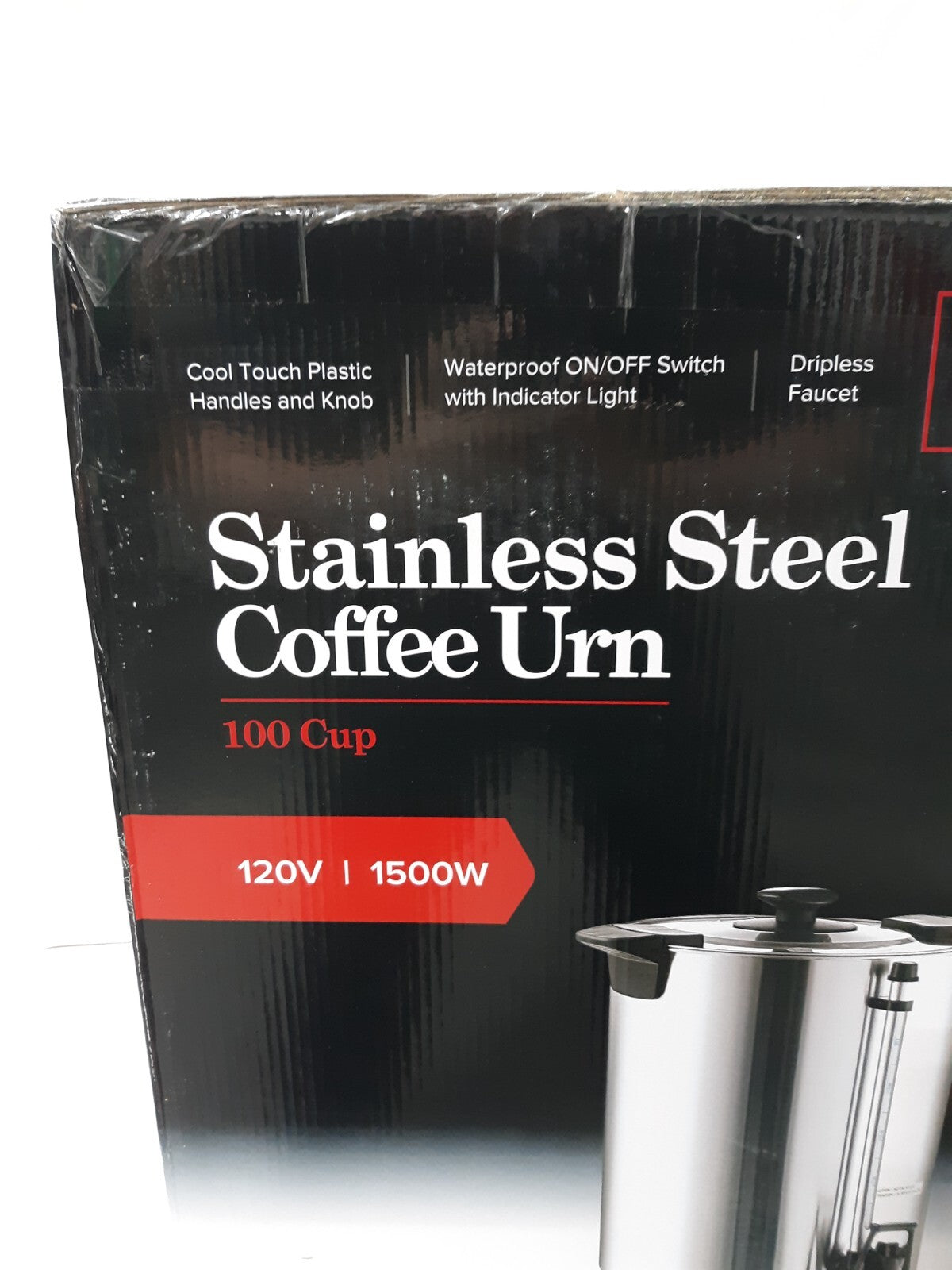 Avantco CU100ETL Stainless Steel Coffee Urn 100 Cup 120V 1500W